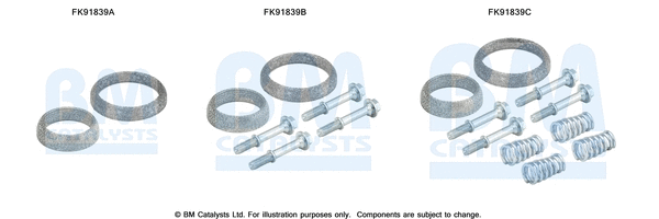Mounting Kit, catalytic converter (FK91839)