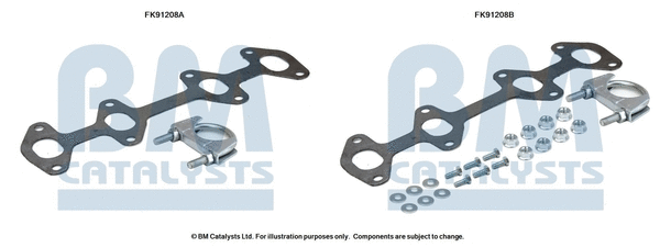 Mounting Kit, catalytic converter (FK91208)