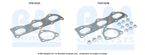 Mounting Kit, catalytic converter (FK91323)