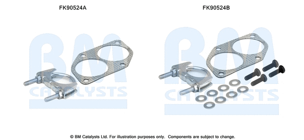 Mounting Kit, catalytic converter (FK90524)