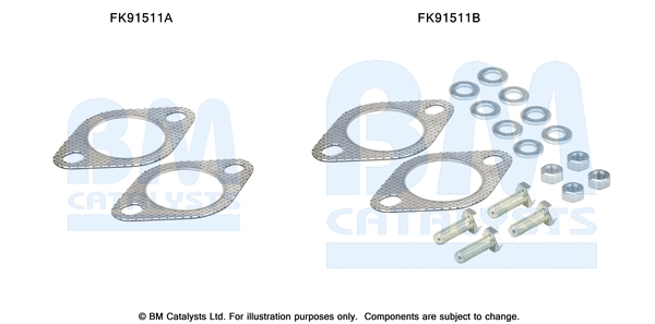 Mounting Kit, catalytic converter (FK91511)