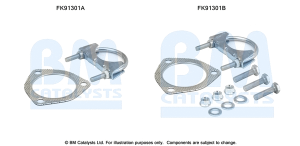 Mounting Kit, catalytic converter (FK91301)