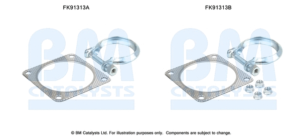 Mounting Kit, catalytic converter (FK91313)