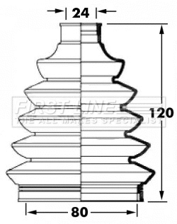 Bellow Kit, drive shaft (FCB6029)