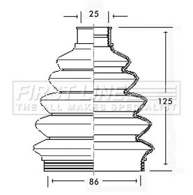 Bellow Kit, drive shaft (FCB2302)