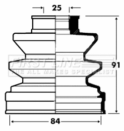 Bellow Kit, drive shaft (FCB2828)