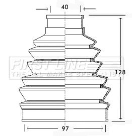 Bellow Kit, drive shaft (FCB2282)