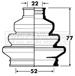 Bellow Kit, drive shaft (FCB2884)