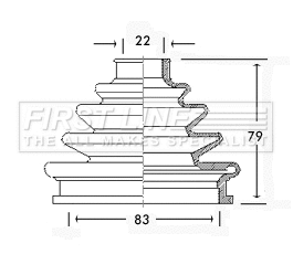 Bellow Kit, drive shaft (FCB2301)