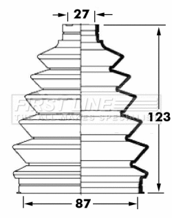 Bellow Kit, drive shaft (FCB6022)