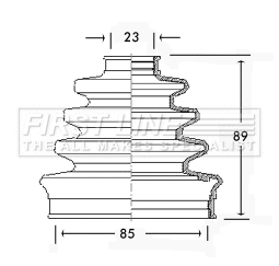Bellow Kit, drive shaft (FCB2286)