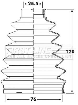 Bellow Kit, drive shaft (FCB6233)
