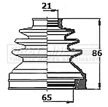 Bellow Kit, drive shaft (FCB6145)