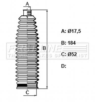Bellow Kit, steering (FSG3448)