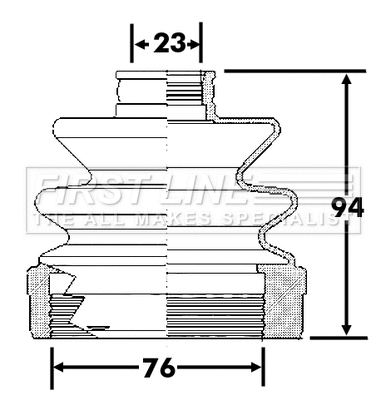 Bellow Kit, drive shaft (FCB6311)