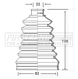 Bellow Kit, drive shaft (FCB2319)
