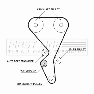 Water Pump & Timing Belt Kit (FTW1036)