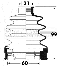 Bellow Kit, drive shaft (FCB2896)