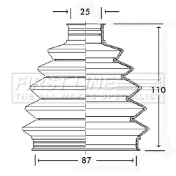Bellow Kit, drive shaft (FCB2336)