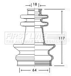 Bellow Kit, drive shaft (FCB2597)