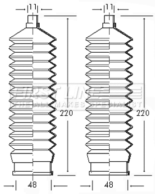 Bellow Kit, steering (FSG3040)