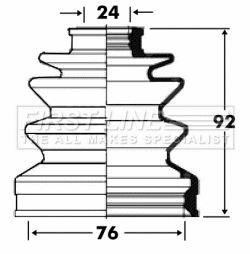 Bellow Kit, drive shaft (FCB2815)