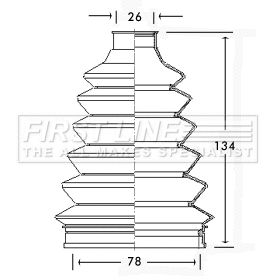 Bellow Kit, drive shaft (FCB2337)
