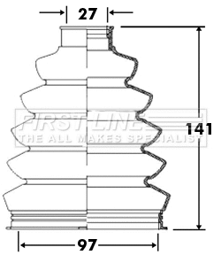 Bellow Kit, drive shaft (FCB2372)