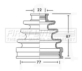 Bellow Kit, drive shaft (FCB2298)