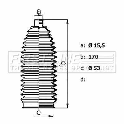 Bellow Kit, steering (FSG3484)