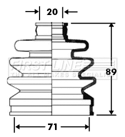 Bellow Kit, drive shaft (FCB2396)