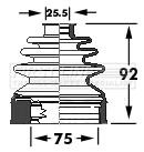 Bellow Kit, drive shaft (FCB6117)