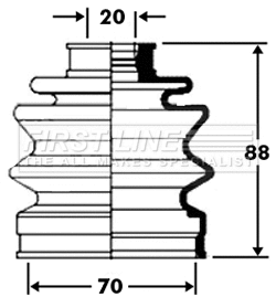 Bellow Kit, drive shaft (FCB2368)
