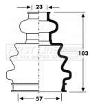 Bellow Kit, drive shaft (FCB2803)