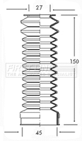 Bellow Kit, steering (FSG3007)