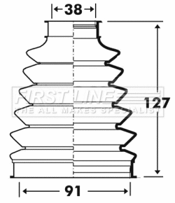 Bellow Kit, drive shaft (FCB6102)