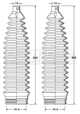 Bellow Kit, steering (FSG3414)