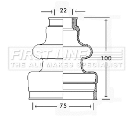 Bellow Kit, drive shaft (FCB2495)