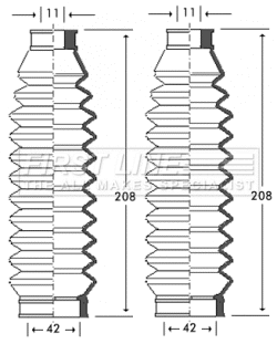 Bellow Kit, steering (FSG3255)