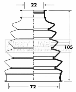 Bellow Kit, drive shaft (FCB6073)