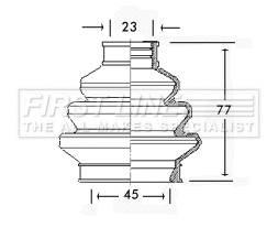 Bellow Kit, drive shaft (FCB2309)