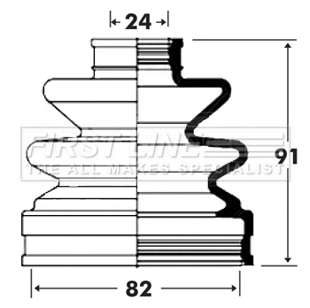 Bellow Kit, drive shaft (FCB6002)