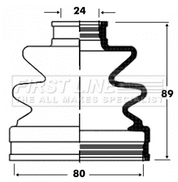 Bellow Kit, drive shaft (FCB2824)