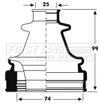 Bellow Kit, drive shaft (FCB2798)