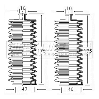 Bellow Kit, steering (FSG3025)