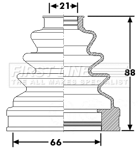 Bellow Kit, drive shaft (FCB6266)