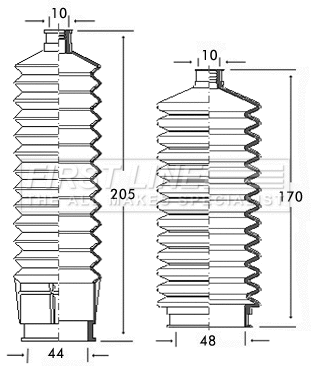 Bellow Kit, steering (FSG3129)