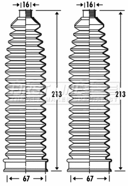 Bellow Kit, steering (FSG3279)