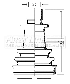 Bellow Kit, drive shaft (FCB2115)