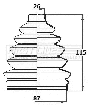 Bellow Kit, drive shaft (FCB6138)